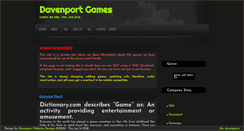 Desktop Screenshot of games.davenportz.com
