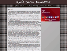 Tablet Screenshot of kyrie.davenportz.com